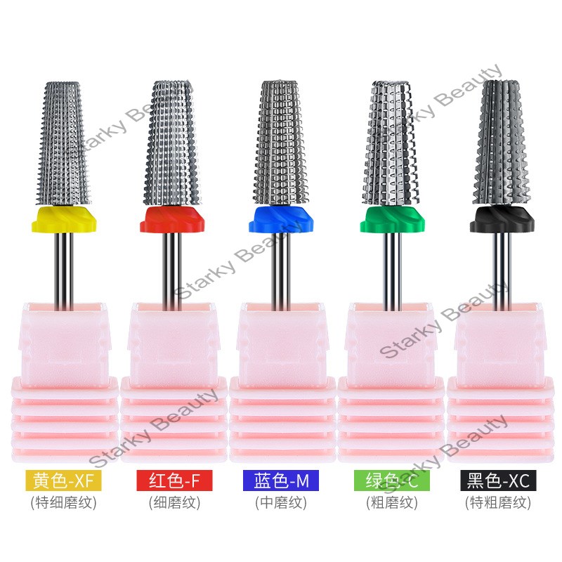 Nail art five in one alloy polishing head for quick removal of nail polish,and dead skin