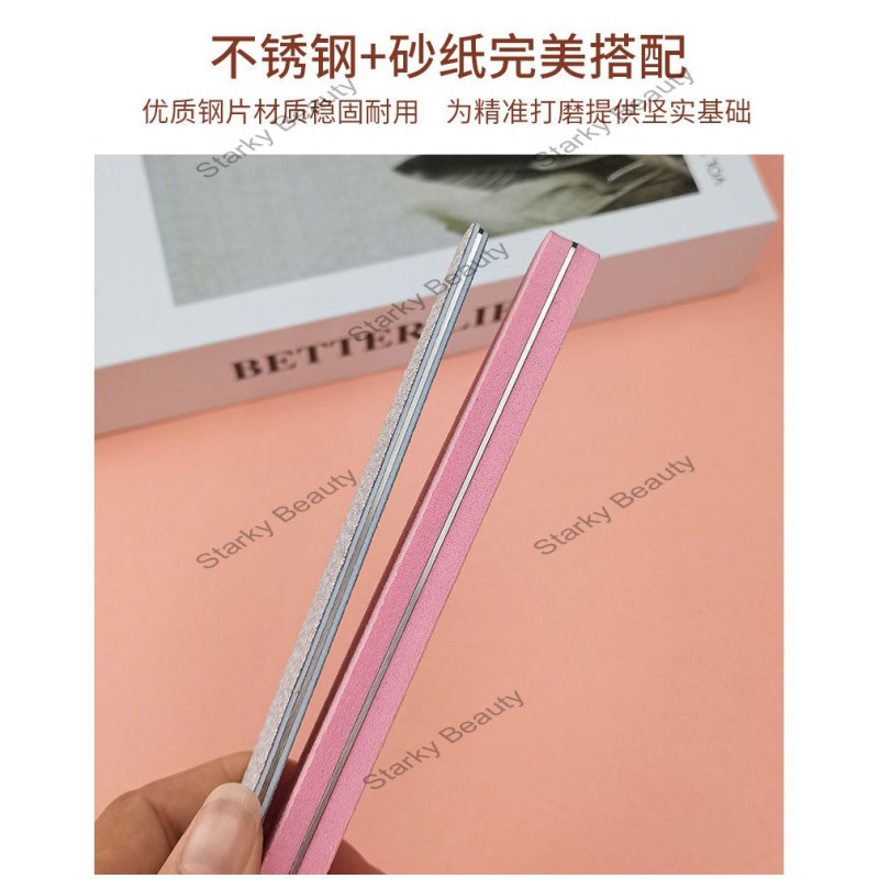 Disposable replaceable sponge file, sandpaper file, replaceable metal stainless steel